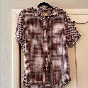 Life After Denim Men’s Red and Black Plaid Shirt